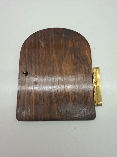 Vintage mantel clock wooden - mantel,