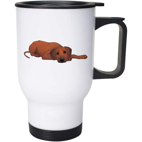 Sleepy ridgeback travel mug - travel,