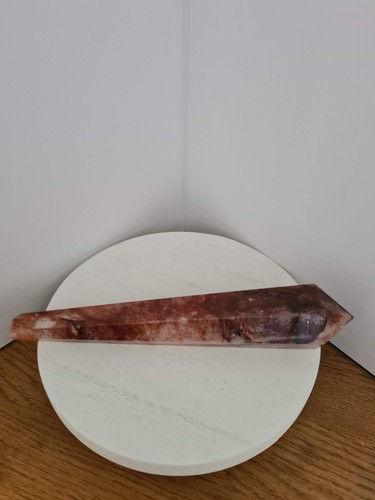 Fire quartz sceptre - quartz,