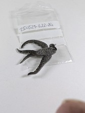 Beautiful Antique Victorian Silver Swallow Bird Brooch Birmingham 1900