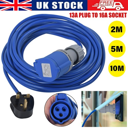 13a plug 16a - 13a, blue