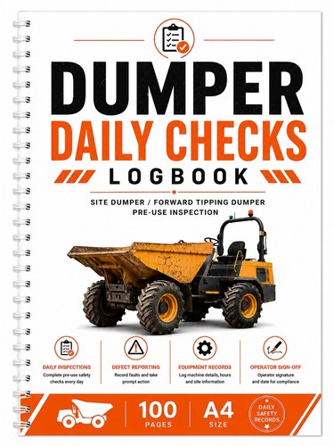Dumper daily checks logbook - checks, a4