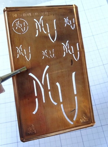 Vm monogram initials - mv, m