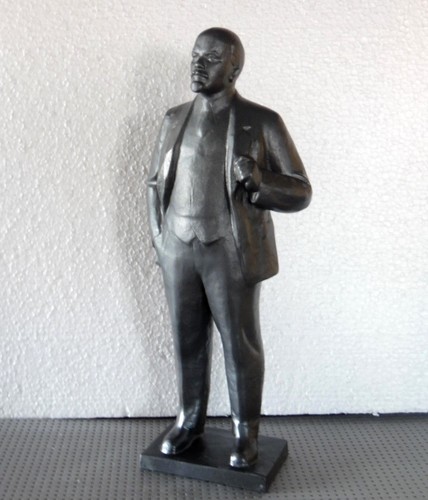 Vintage ussr lenin statue - statue, by