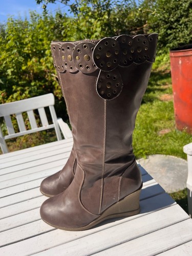 Evans brown faux leather calf - brown,