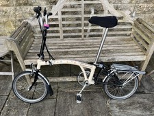 Brompton folding bike ivory