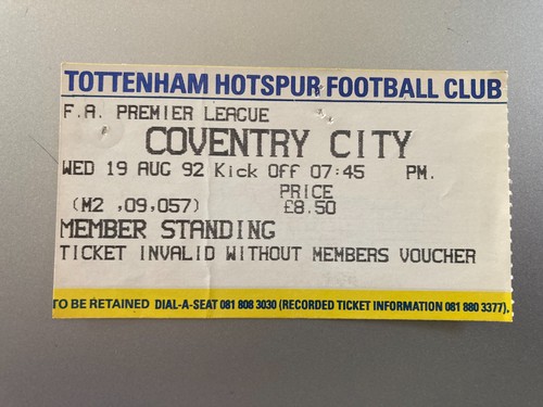 Ticket tottenham hotspur spurs - tottenham,