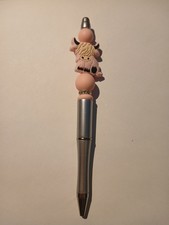 Country Bull Calf Cow Western Farm Writing Pen Cowboy Cowgirl Beaded Pen