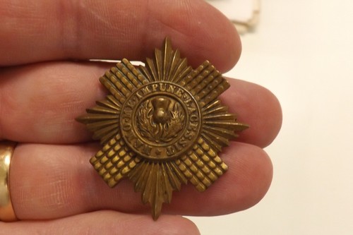 Military cap badge scots - military,