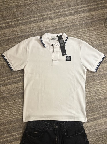 Stone island men white navy - island, men's
