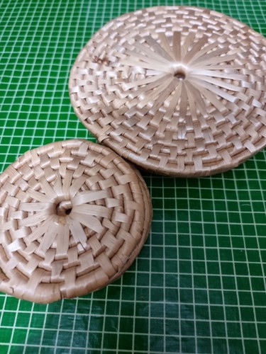 Vintage set handwoven - set, grass