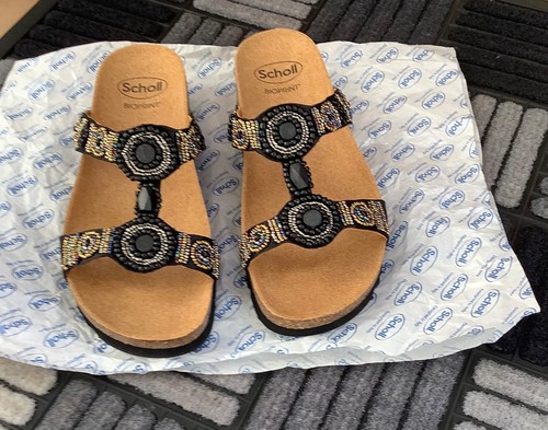 Scholl black beaded - scholl,