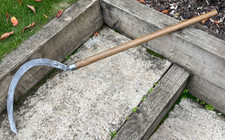 Vintage PARKES BIPED Long Handled Slasher Sickle Billhook Garden Old Tool