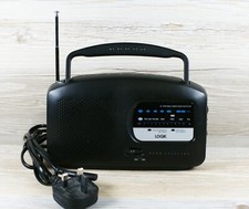 Logik FM/MW Small Portable Analogue Radio (LCRAD14) Black Workshop Working VGC