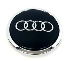 AUDI A3 TT Q3 MATT BLACK 70MM ALLOY WHEEL CENTRE CAP GENUINE PART 4B0601170A LT7