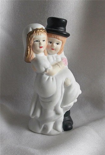 Vintage estate bisque - bride, &