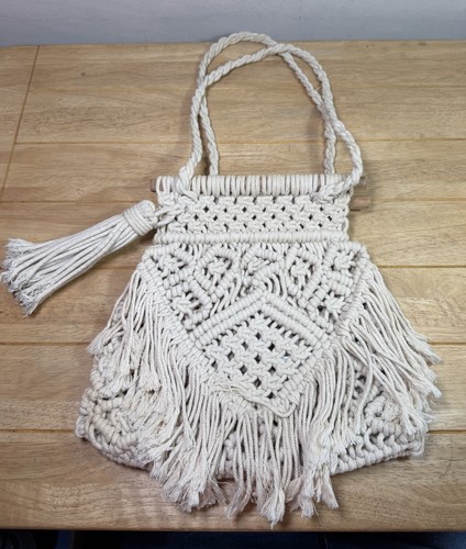 Zara cream cotton macrame - cream,