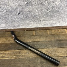 Vintage Mongoose Fuzz BMX Layback Seatpost 25.8mm CR-MO Black 1999 1990s