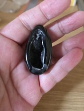 Sparkly Black Agate Druzy Egg