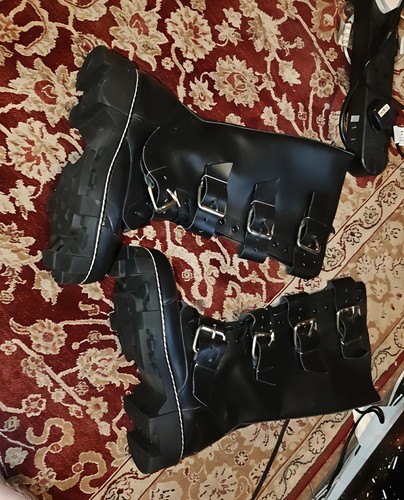 Goth gothic fetish boots size - goth,