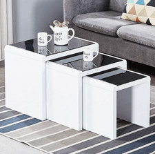 Nest of 3 Tables Marble Effect