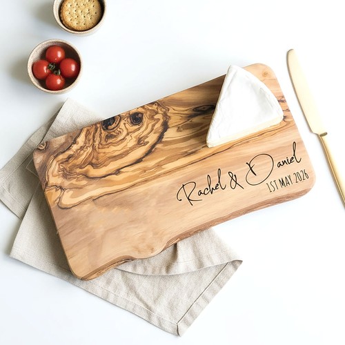 Personalised rustic olive wood - olive,