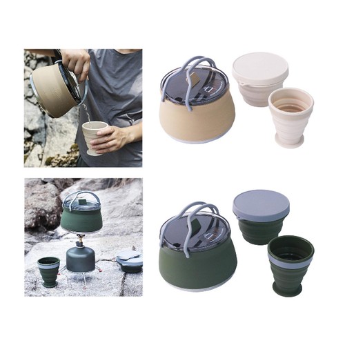 Folding camping kettle water - kettle,