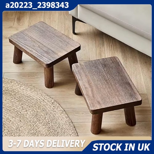 Wooden low stool small bench - low,