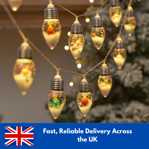 Led christmas snowball - christmas, bulb