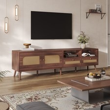 TV Stand Cabinet w/ 2 Rattan