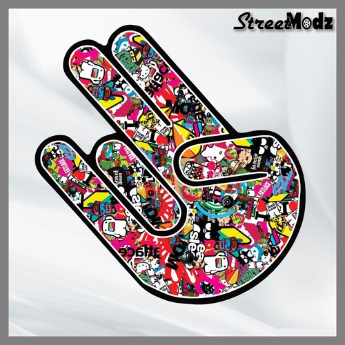 Shocker hand car - sticker, funny