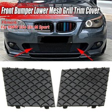 Pair For BMW E60/E61 Front Bumper Cover Lower Mesh Grill Grille Trim M Sport
