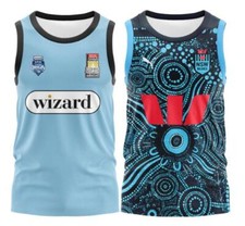 2005RETRO MEN's VEST BRUCE STATE OF ORIGIN NRL INDIGENOUS JERSEY GUERNSEY LSLAND