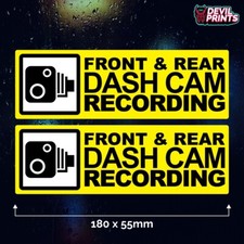 2 x FRONT & REAR DASH CAM
