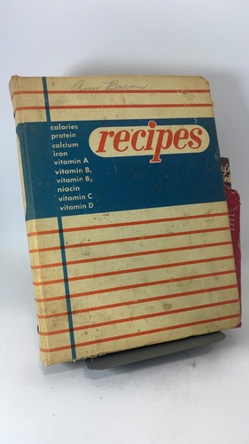 Vintage recipes binder - vintage,