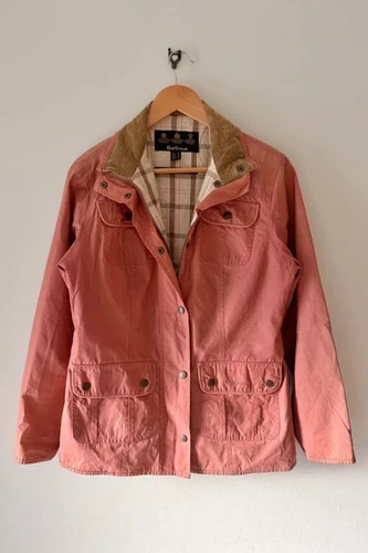 Vintage barbour pink - pink, waxed
