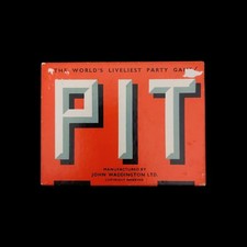 Vintage / Retro 5+ Pit Card Game Bull & Bear Edition by John Waddington Ltd