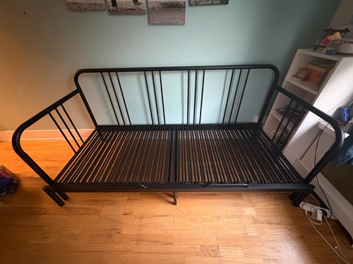 Ikea black day bed steel - ikea,