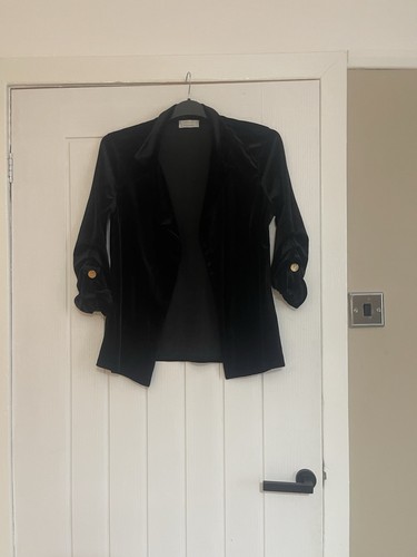 Quiz black velvet style - black,