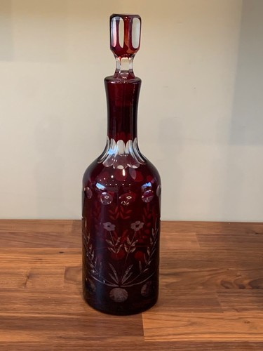 Vintage czech bohemian glass - bohemian,