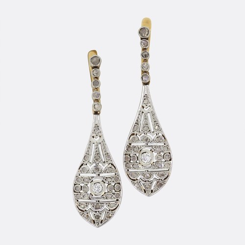 Art deco diamond drop - art,