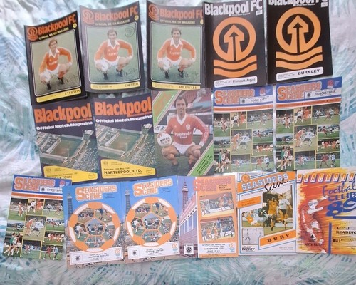 Blackpool home programmes - fc,