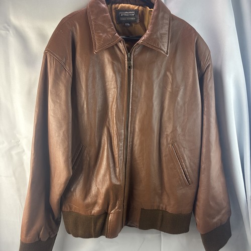 Vintage brown leather jacket - vintage,