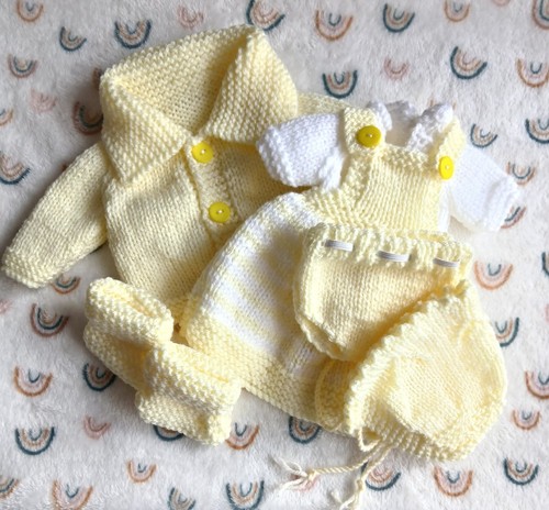 Hand knitted doll - knitted, clothes