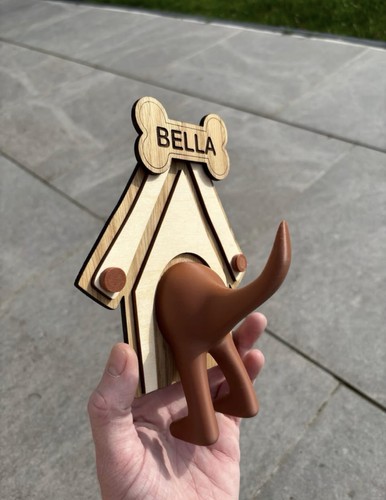 Personalised dog lead tail - dog,