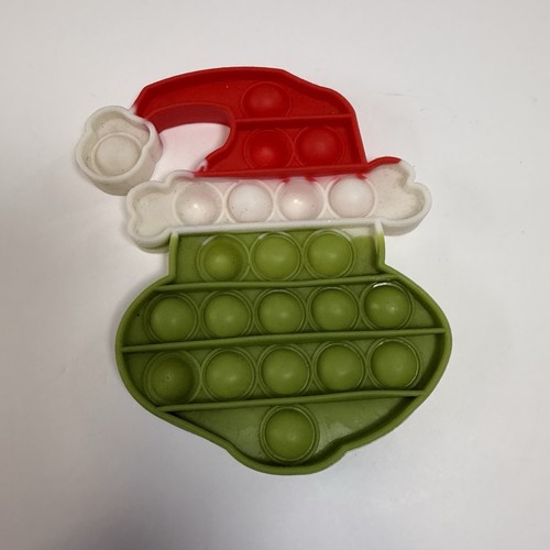 Grinch santa pop fidget - grinch,