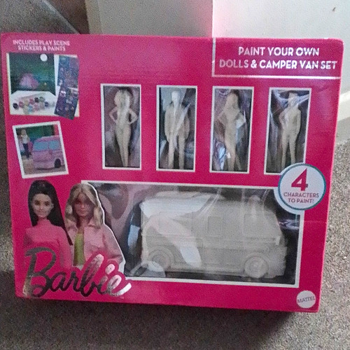 Barbie paint your own dolls - your, &