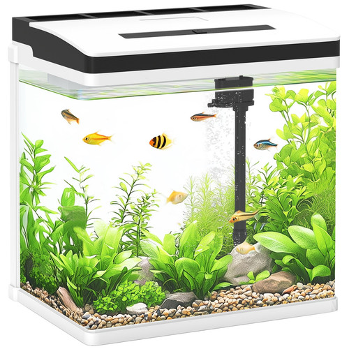Pawhut aquarium 28l glass - pawhut,