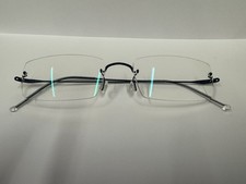 Lindberg Spirit Titanium Rimless Eyeglasses Frames Blue