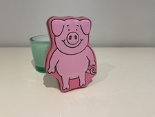 M&S Percy Pig Collectible Mini Tin Empty. VGC. Approx. 4 inches tall.